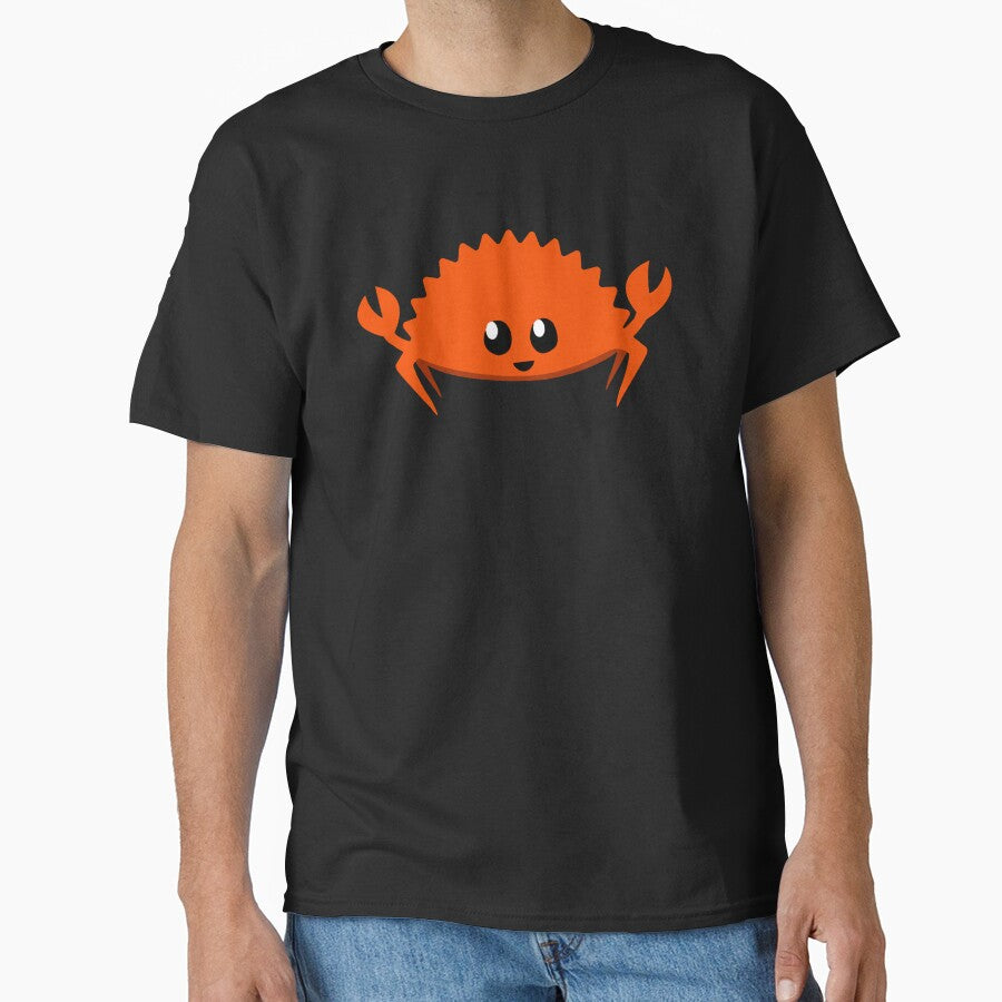 Nerdy Happy Ferris the Rustacean Rust Computer Programming Language Computer Geek by ro-denamara