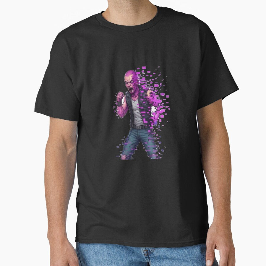 Neon Purple Glitch Art Cyberpunk by RamjoVerse