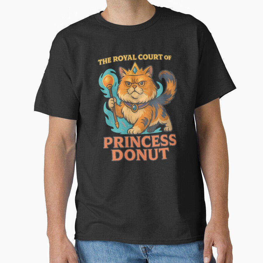 Princess Donut – Majestic Persian Cat  | Dungeon Crawler Carl Fanart | Fantasy Gamer Tee by ENPAWO DESIGNS