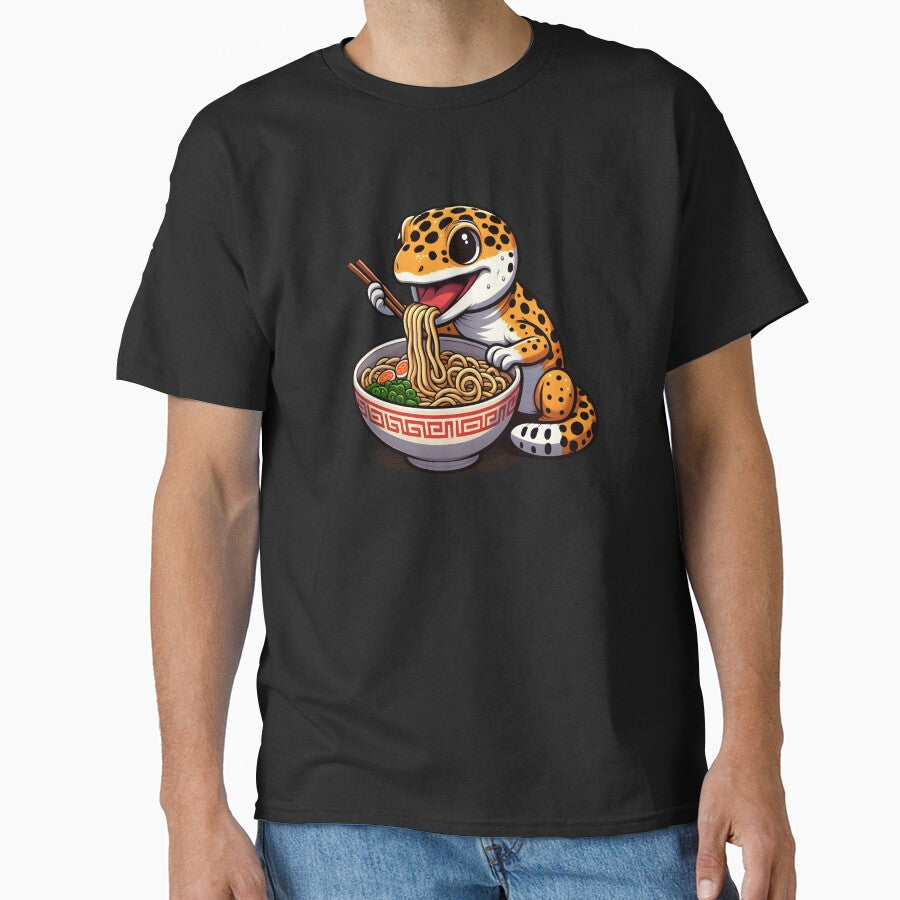 Leopard Gecko Japanese Reptile Ramen noodles kawaii lizard by MTRBSK11