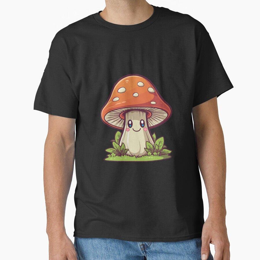Cute Kawaii Mushroom Character Design by CyfroweMysli