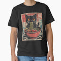 Cute Cat Eating Ramen by BASKF