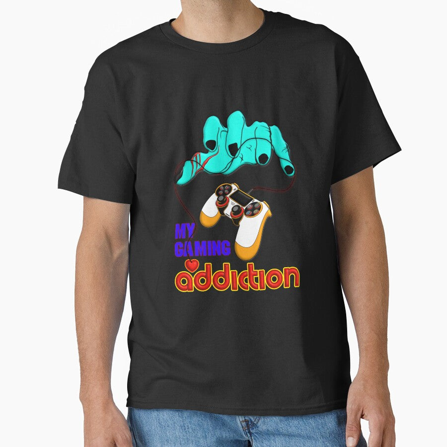 My Gaming Addiction, Gaming Graphic Tee by T2T-ees