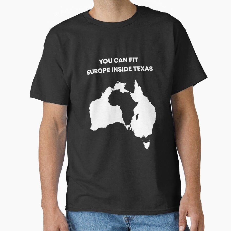 EUROPE INSIDE TEXAS | geography merch by flaglandia