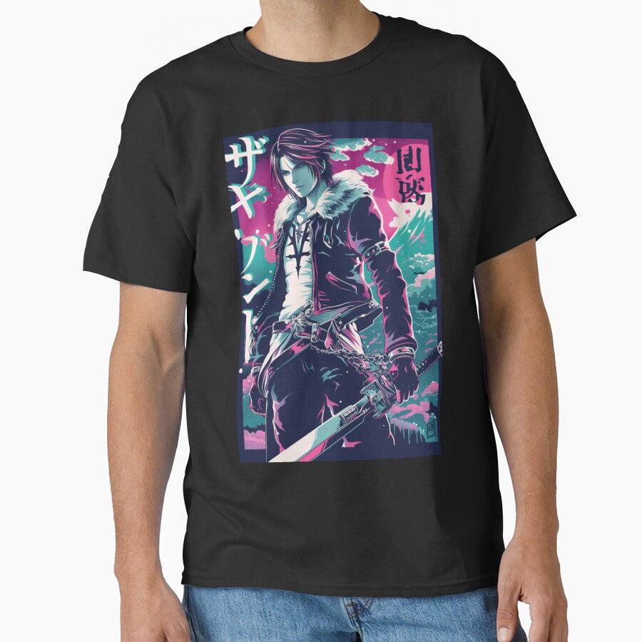 Squall Leonhart Neon Poster by AnimeArsenalPrints