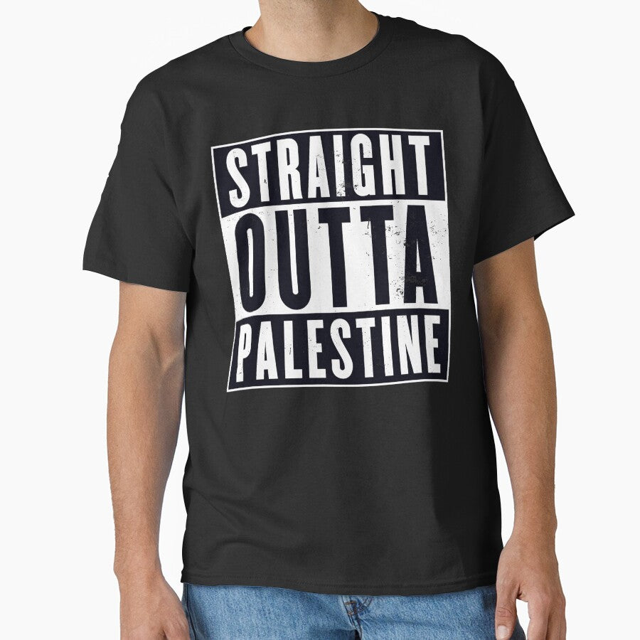Straight Outta Palestine Bold Statement by Victor Shadehorn