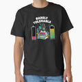 Barely Tolerable Funny Book Lover Floral for Proud Bookworms by Redgiant87x