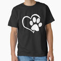 Dog Dad Mom Puppy Love Paw Print Heart Gift Design by OlyvieArt