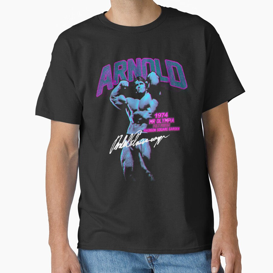 Vintage Arnold Schwarzenegger Mr. Olympia 1974 Tee - Classic Bodybuilding by Phiger1