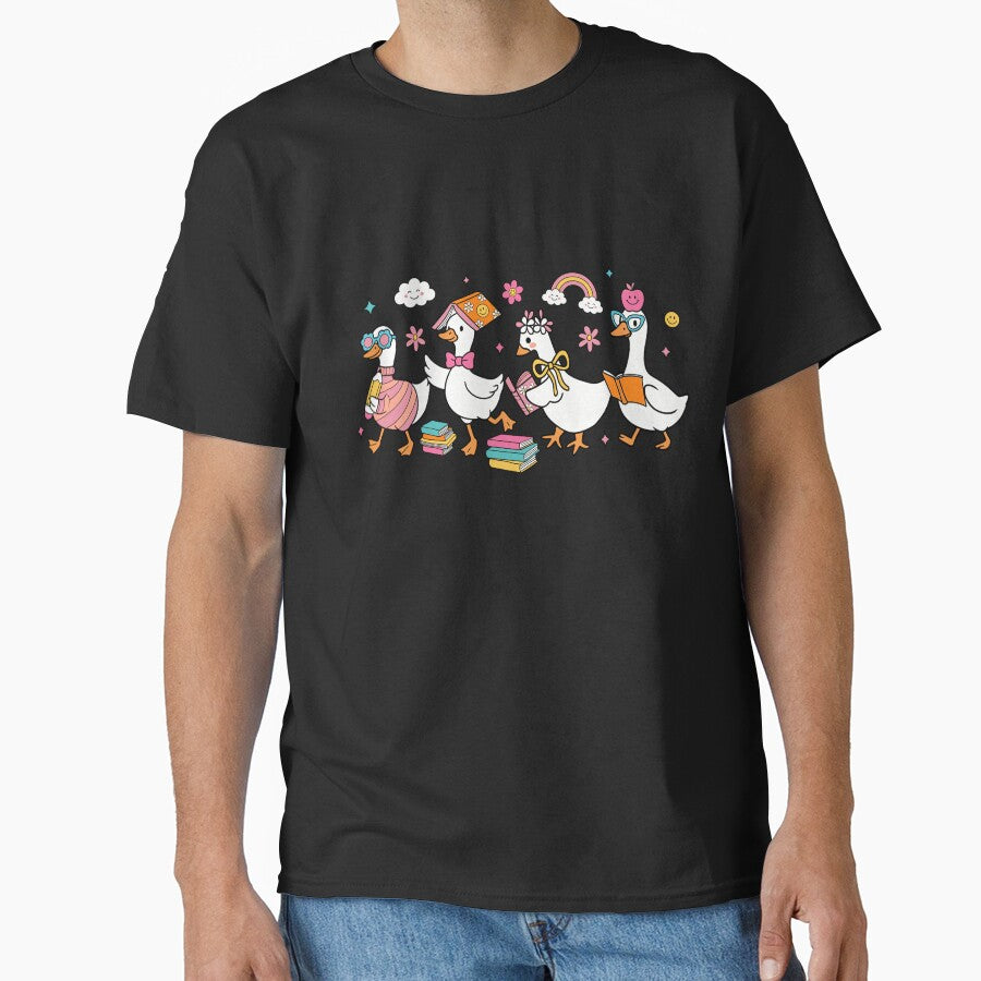Cute Retro Back to School Goose Kids Teacher by KroghDs