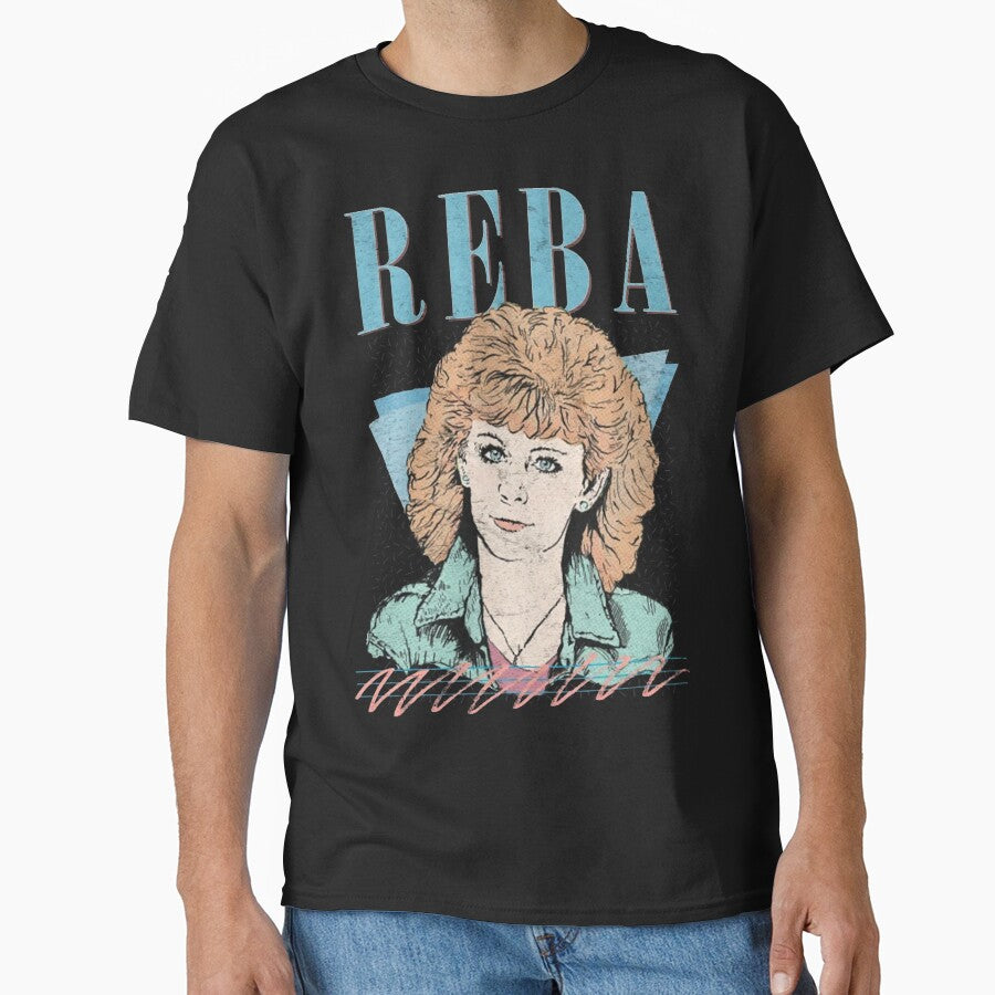 Reba McEntire  Vintage Faded 80s Style Fan Design by olivejanepi