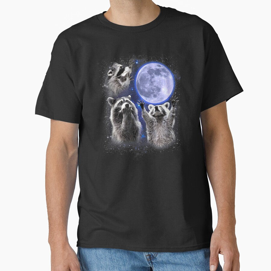 Raccoons Howling at the Moon by FerminVigo