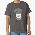 No worries skull wearing a chef's hat by Shedronpanda
