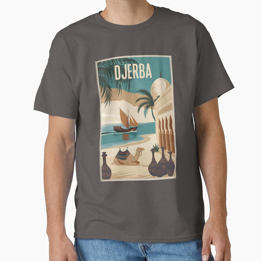 Vintage Travel Djerba Poster by Helen-Neal