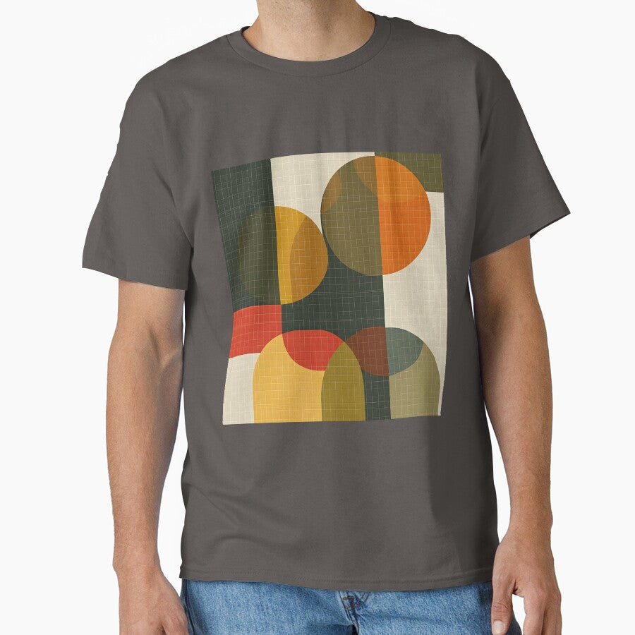 Mid Century Modern Geometric Grid | Bauhaus Abstract Minimalist Wall Art by GrinGalore