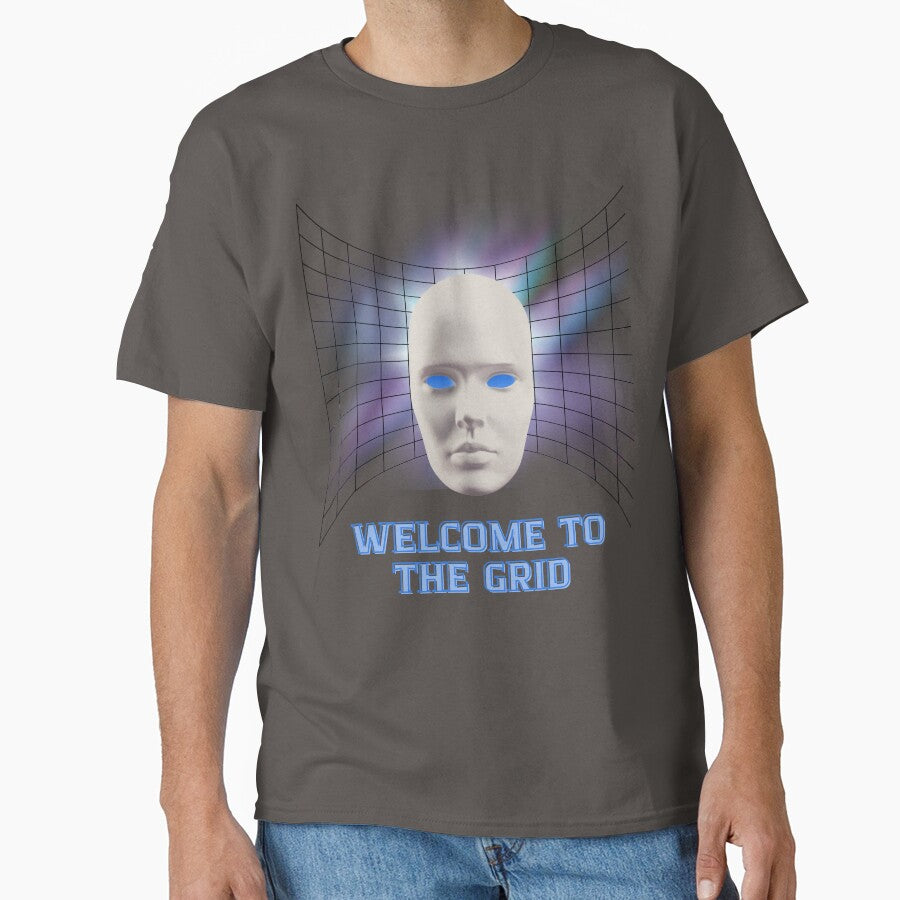 Welcome to the Grid Retro Futurism Art by AhmadAnnaPrints