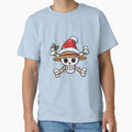 Festive Straw Hat Pirate Aesthetic – Cute Christmas Skull Emblem Illustration by AnimeFlash_0