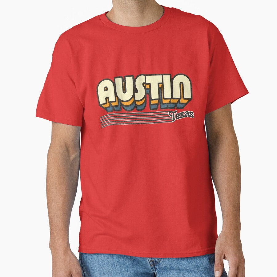 Austin, Texas | Retro Stripes by retroready