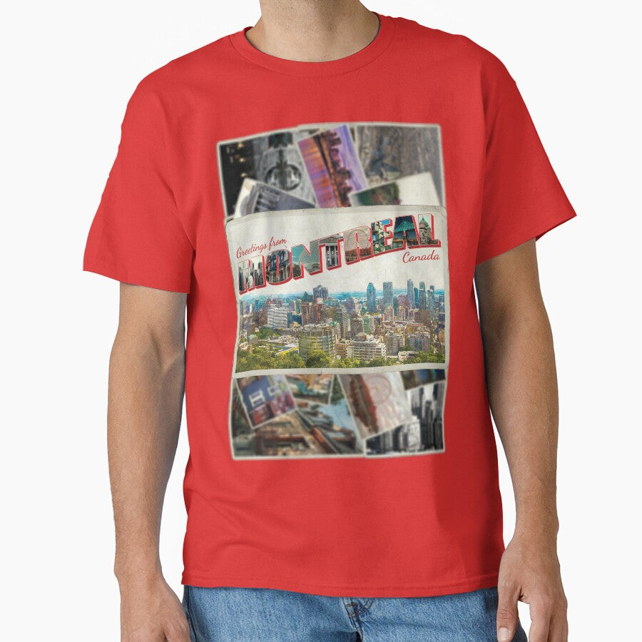 Greetings from Montreal in Canada Vintage style retro souvenir by DeveloperProp0