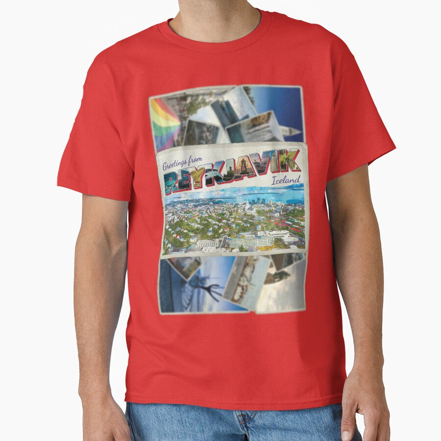 Greetings from Reykjavik in Iceland Vintage style retro souvenir by DeveloperProp0