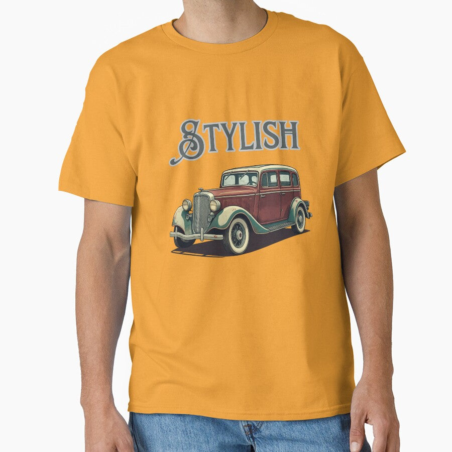 Stylish Vintage Classic Car | Retro Automobile Illustration by CJLindy