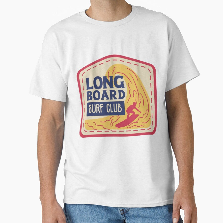 Long Board Surf Club T Shirt by F.O.M.O. Artifacts From a Broken Alternative Reality