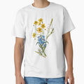 Yellow, White And Blue Flower Bouquet Illustration by ClassicRose