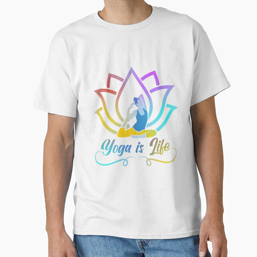 Beautiful lotus Yoga Life by Khushi Graphics