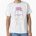 Frida Kahlo Minimalist Line Drawing with Pink by FusionStudio