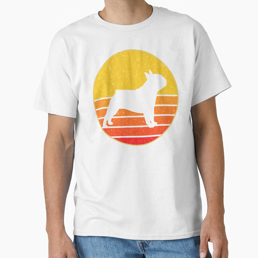 Vintage Animal Retro Pug Lovers Sunset Dog Silhouette Gift by VDKMerch