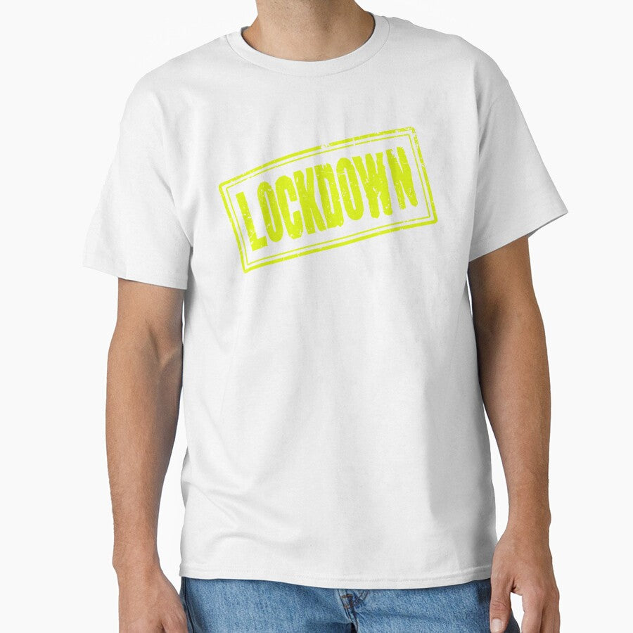 Lockdown (Classic Distressed Vintage Retro Stamp) by SassyClassyMe