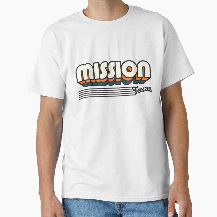 Mission, Texas | Retro Stripes by retroready
