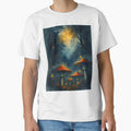 Enchanted Red Mushrooms – Mystical Moonlit Forest Art by The Rogue Mark