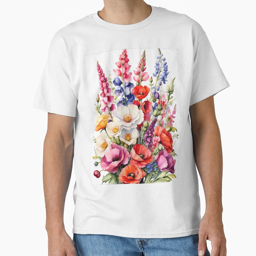 Spring:Foxgloves, Poppies, and Bachelor's Buttons Bouquet by Chicandcool