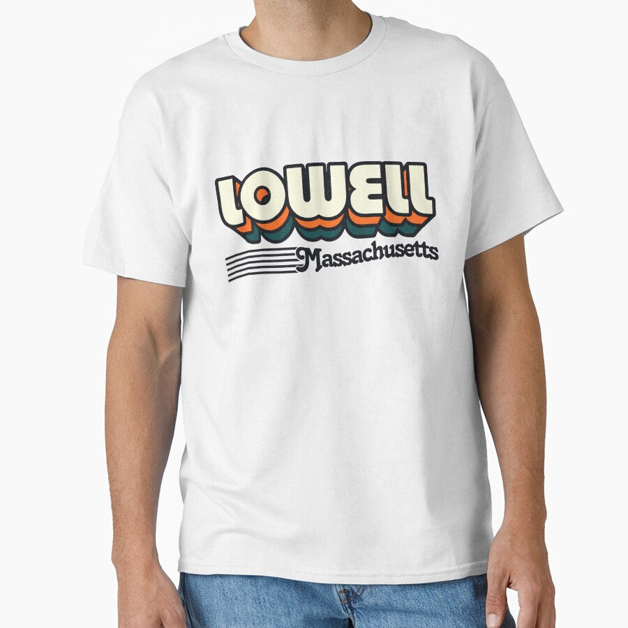 Lowell, Massachusetts | Retro Stripes by retroready