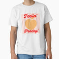 Feeling Peachy Retro Graphic With Red Typography by mainsqueezemar