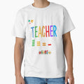 Funny Teacher Battery Life Colorful School Week Design by deslydesign
