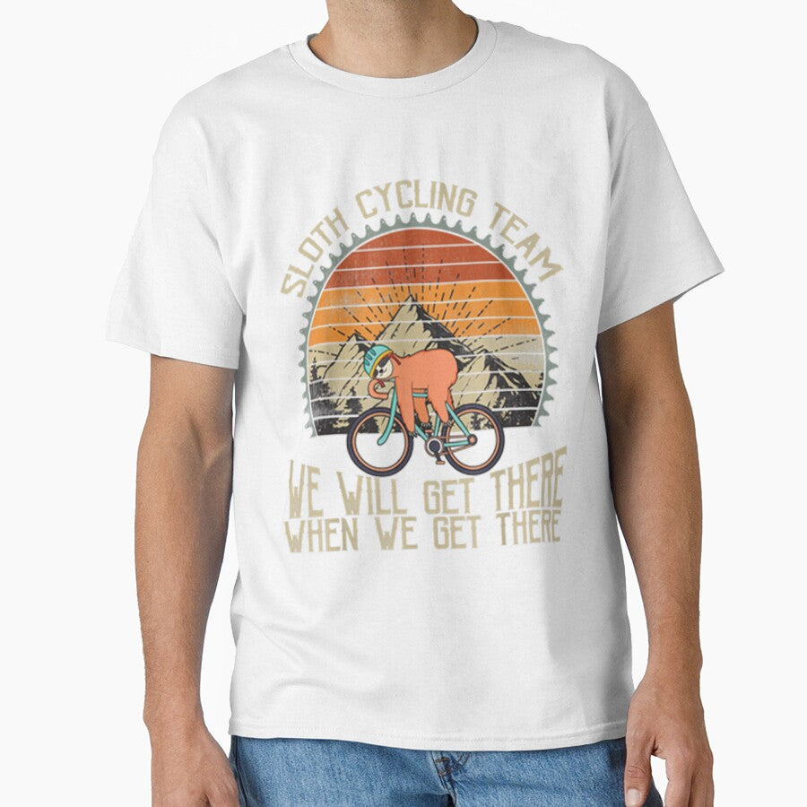 Sloth Cycling Vintage-We Will Get There When We Get There by StreetArtPro