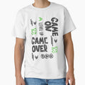 Level Up Game Over Gamer Typography | Retro Gaming Graphic Design by texoapparel