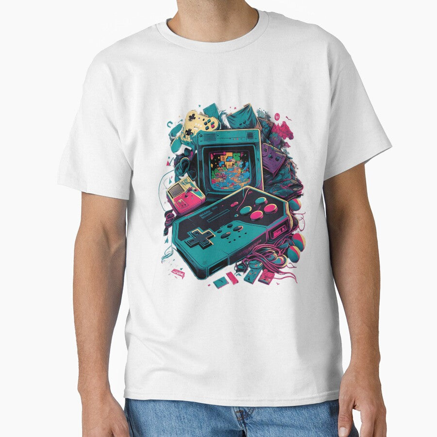 90s retro gaming with vivid colours by Xiangster987
