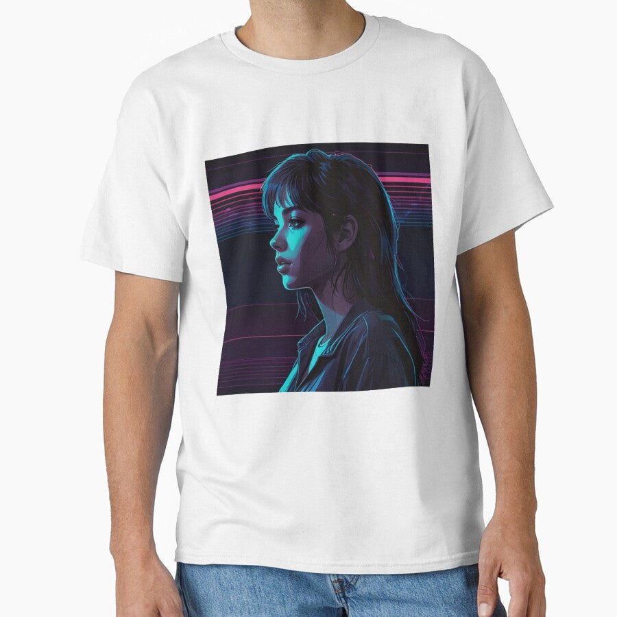Neon Retrowave Anime Girl 80S Neon | Anime Cyberpunk Artwork by Joy-boy-op