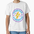 Powered by Kindness Lightning Bolt Retro Graphic Badge by CitySpoken
