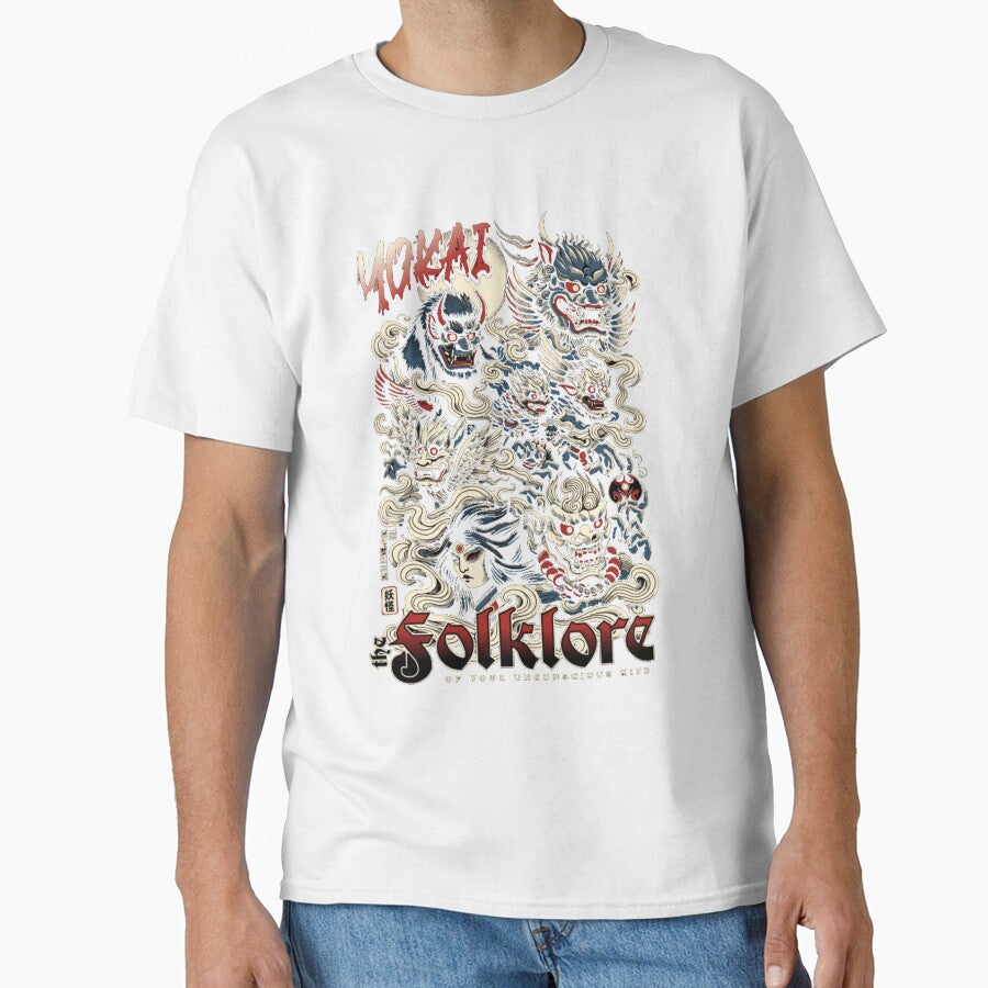 Traditional Japanese Demon & Oni Yokai Folklore Streetwear Print by GenZFashion000
