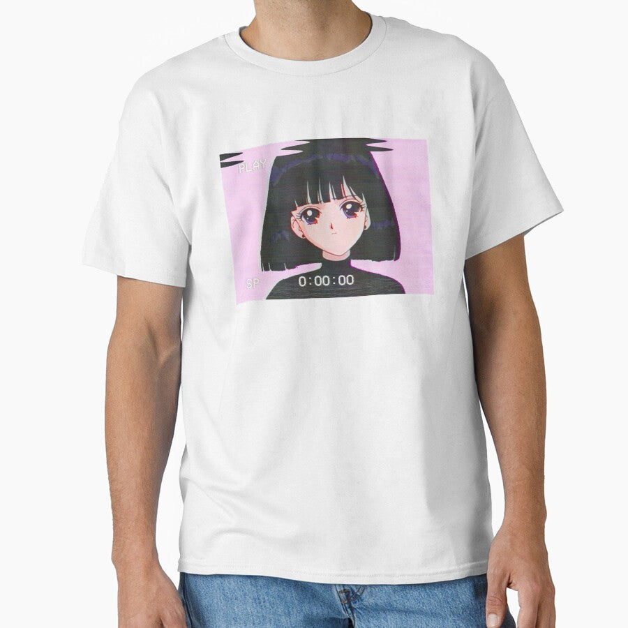 Sad Girl Retro Anime Vaporwave Aesthetic Shirt by coolhiphoptees