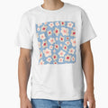 Retro Floral Surface Pattern Sky Blue by scorpiolane