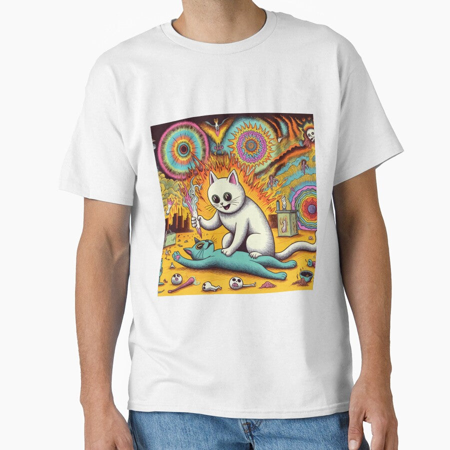 Cosmic Cat in the Psychedelic World by Gacram
