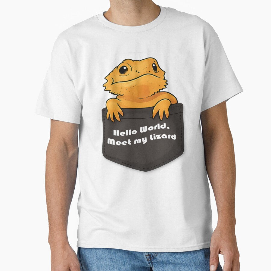 Pocket Lizard Design, Developer Humor Design, Gift for programmers by Anusham Digital Arts