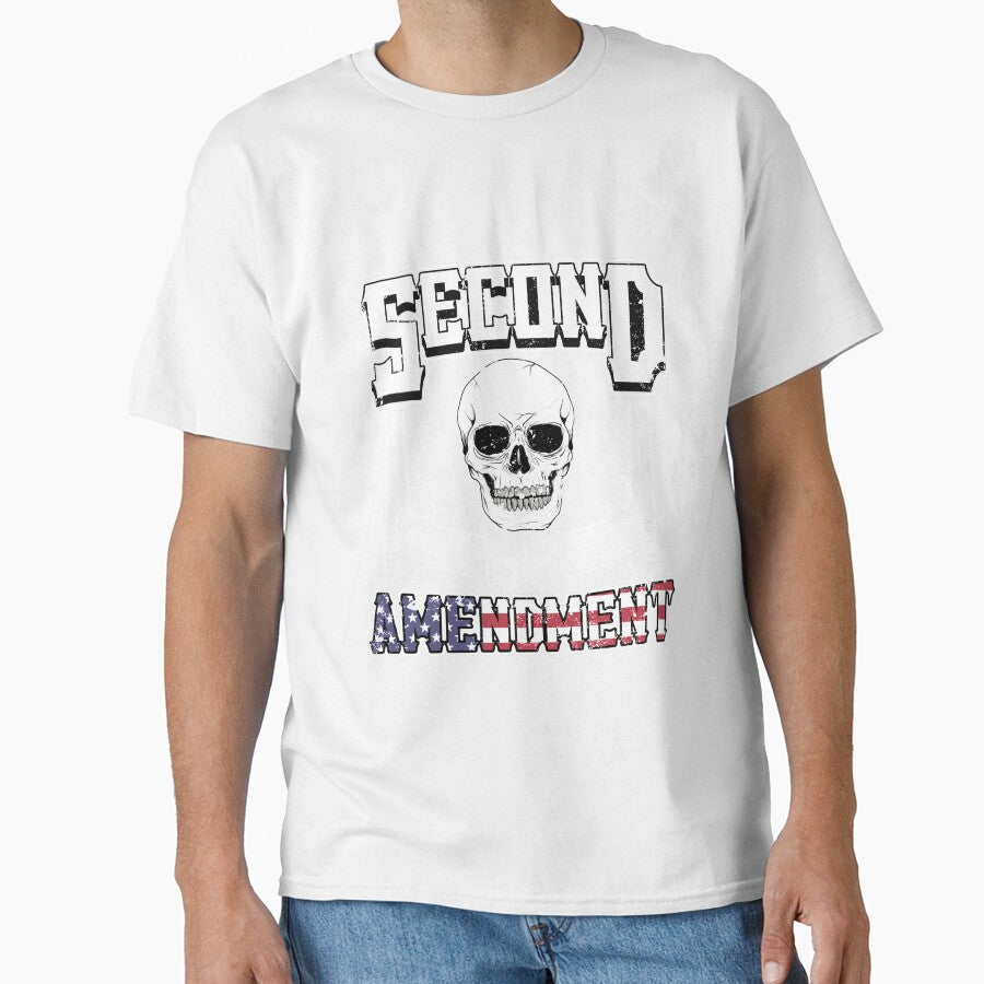 Second Amendment T-Shirt | USA Guns and Skulls Tee by AllStarMerch
