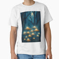 Moonlit Glowing Mushrooms – Mystical Enchanted Forest Art by The Rogue Mark