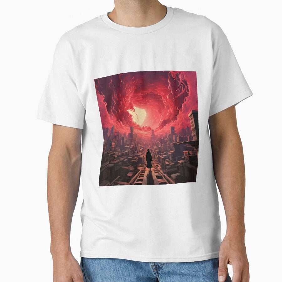 Dystopian Eclipse - Crimson Skyline Art Print by SmartDesignByBB